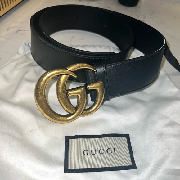 GUCCI Wide leather belt main image 4